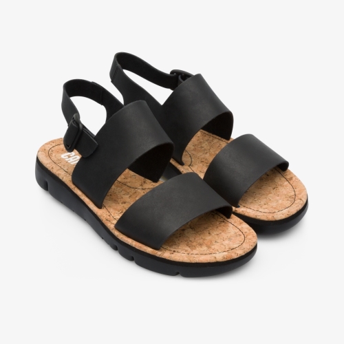 Camper Oruga Womens Sandals US-02140 Black Online Clearance